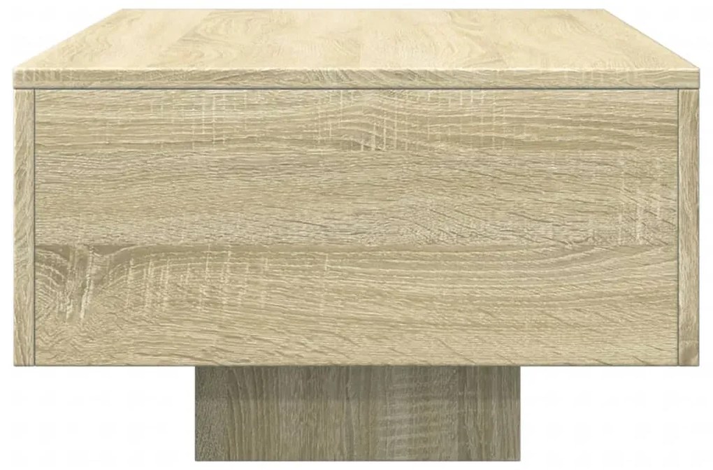 Tavolino rovere sonoma 100x49,5x31 cm in legno multistrato