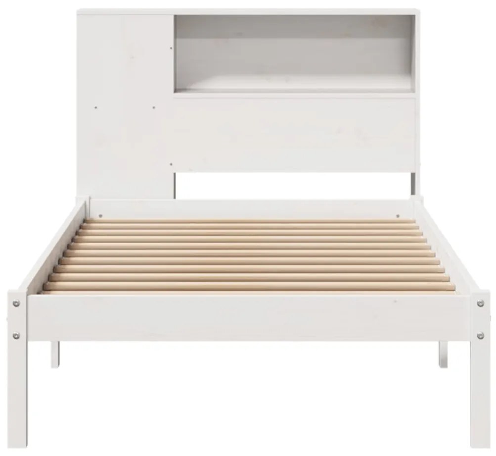 Letto con libreria senza materasso 75x190 cm in legno pino