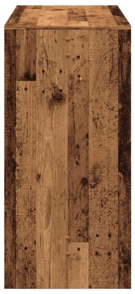 Tavolo da bar legno antico 102x50x103,5 cm in legno multistrato