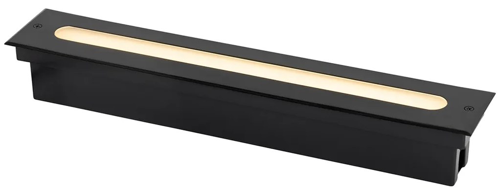 Faretto da terra moderno nero 50 cm con LED IP65 - Eline