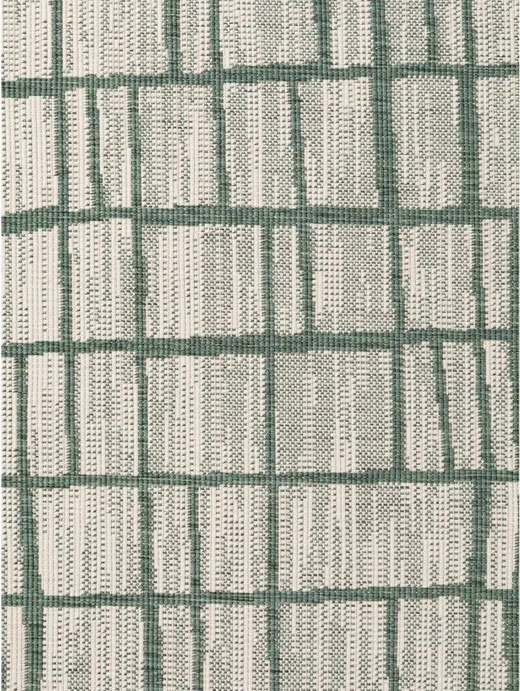 Tappeto da interno/esterno rotondo verde/color crema ø 160 cm Haringey Crouch – Ted Baker