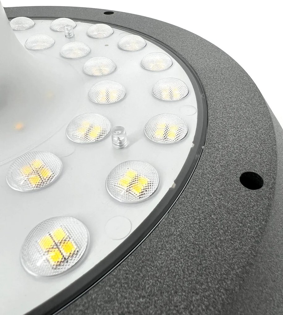 Lampione Solare da Giardino 2000 Lumen "LMS-2000" Palo Incluso