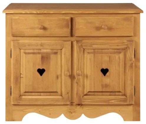 Base credenza 2 ante e 2 cassetti con cuori - LM-AOS01