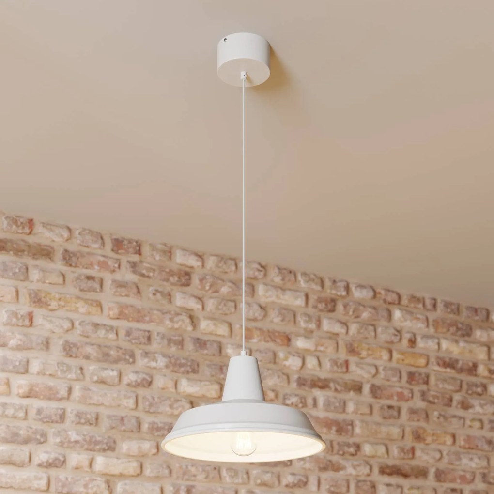 Luminex Lampada a sospensione Class, bianco/bianco