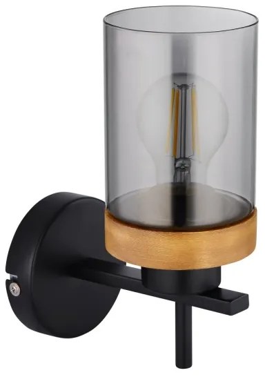 Globo 15557W - Applique FINCA 1xE27/40W/230V metallo/legno