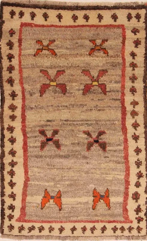 Shiraz Tappeto 90x150 Marrone (Iran) Annodato A Mano