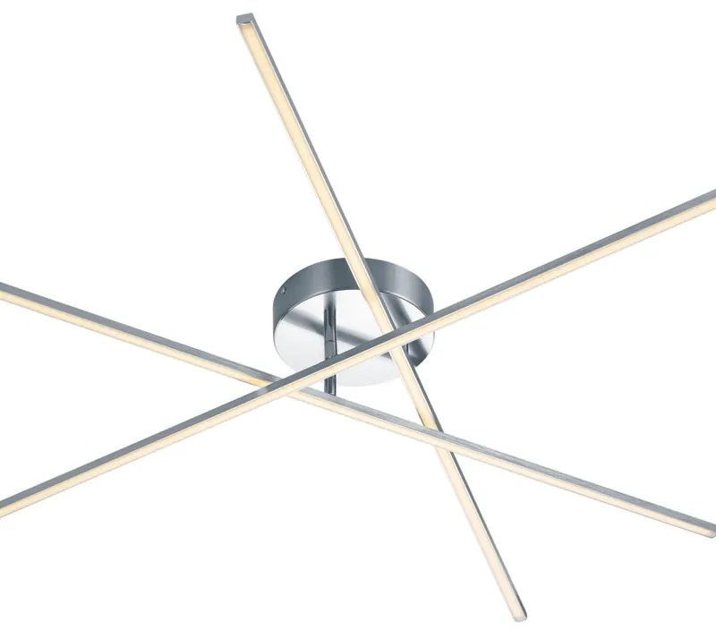 Plafoniera LED moderno Tiriac, argento100 cm dimmerabile, 950 lumen TRIO LIGHTING INTER