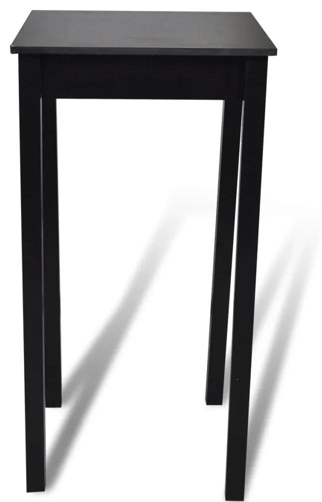 Tavolo da bar in mdf nero 55x55x107 cm