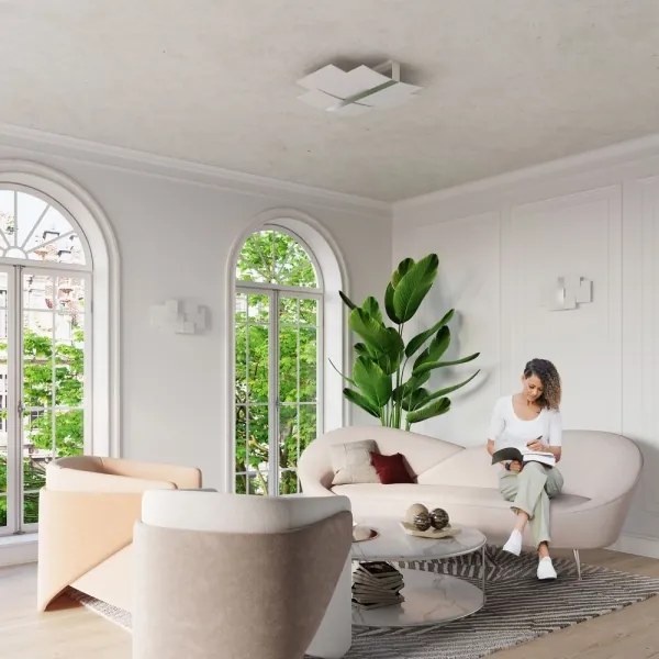 Sollux SL.0350 - Applique CELIA 2xG9/40W/230V cromo/bianco