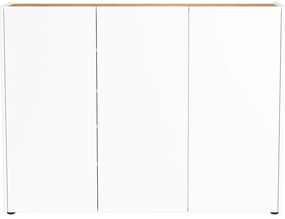 Armadietto bianco con effetto rovere 138x105x25 cm Libbiano – Germania