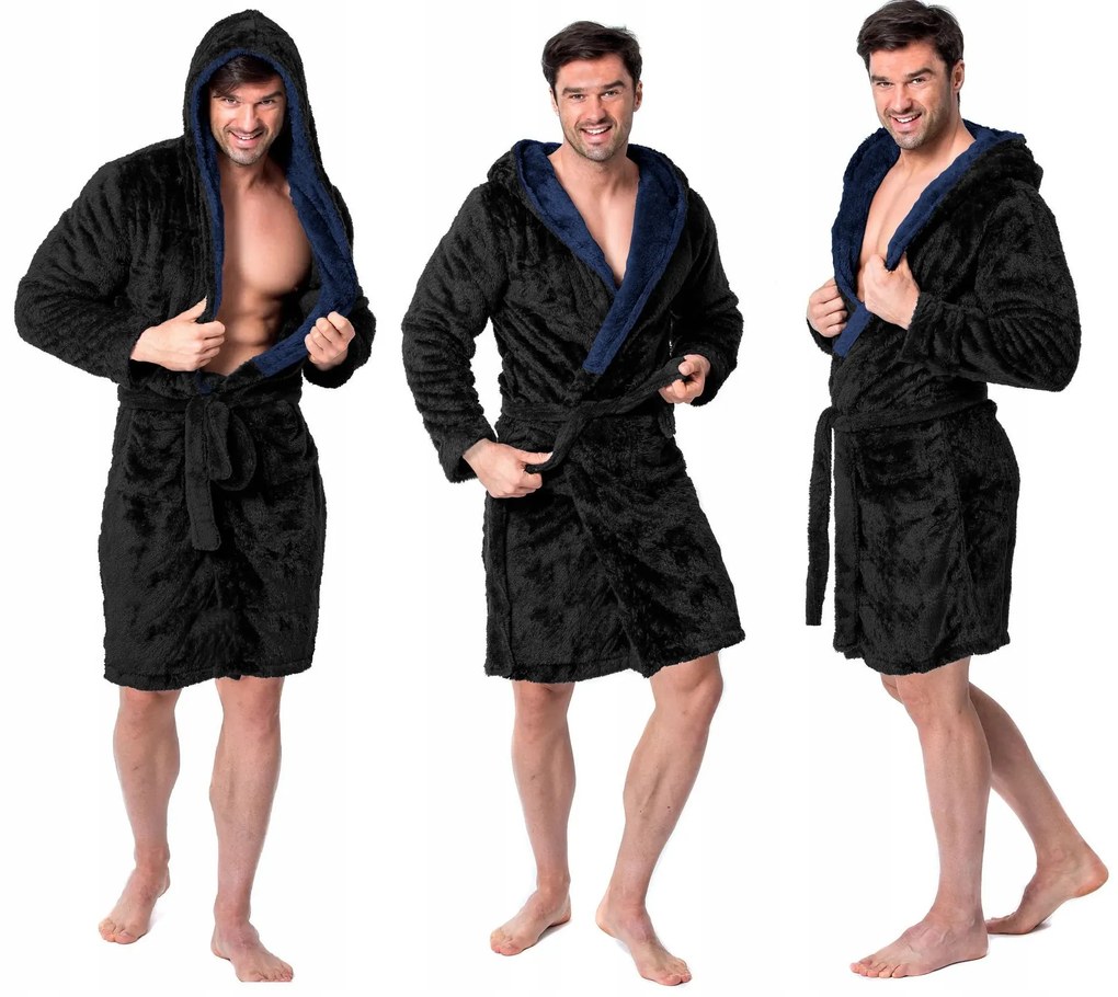 Accappatoio Jordan Navy Grey L