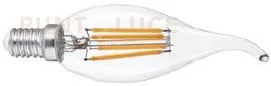 Lampadina led filamento attacco e14  soffio 2.3w 485lm 3000k 35x125mm