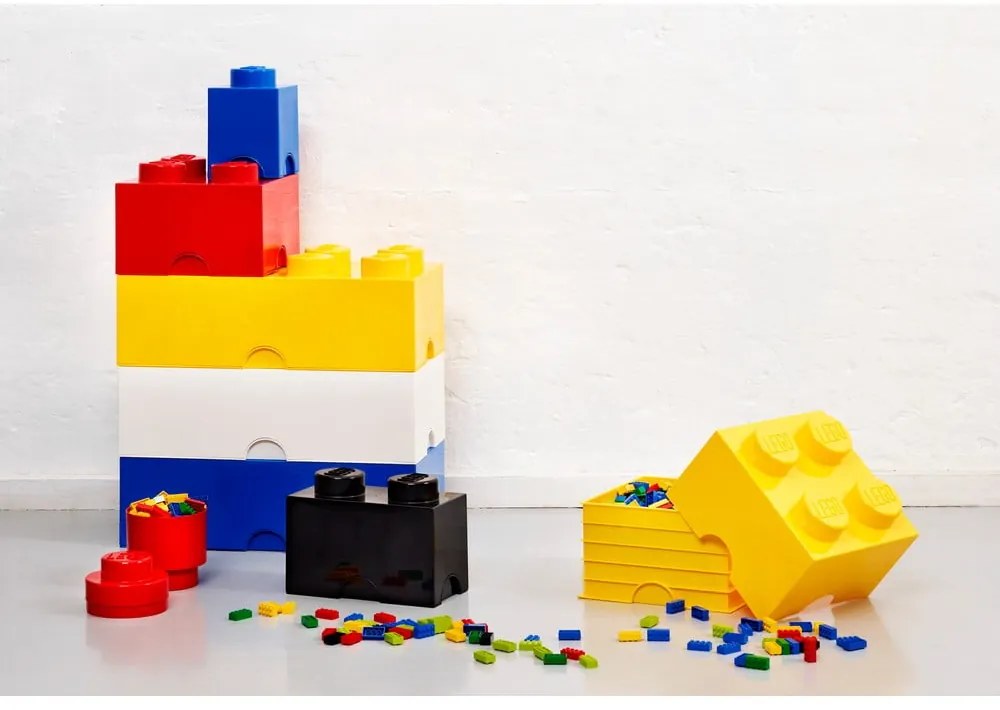 Scatola portaoggetti gialla quadrata - LEGO®