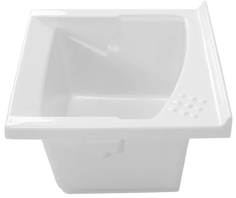 Lavatoio in ceramica 61x61 cm ad incasso per mobile modello Revine