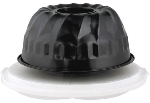 Stampo per ciambella TORO con vassoio e coperchio, nero