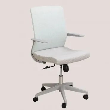 Sedia da ufficio Yener con ruote Celadon - Grigio - Sklum