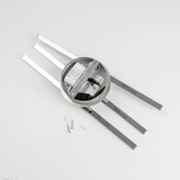 Plafoniera LED 3 x 3 W, 230 V, cromato lucido