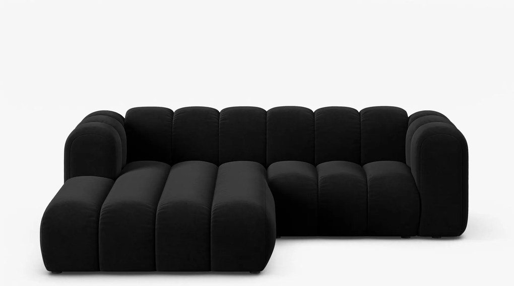 Divano Lupine con chaise longue in velluto Salvador – L230 cm
