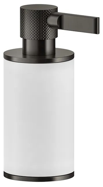 Dispenser sapone liquido da appoggio bianco matt black xl inciso 58537 gessi