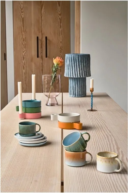 Vaso in vetro rosa chiaro (altezza 24 cm) Drum - Villa Collection