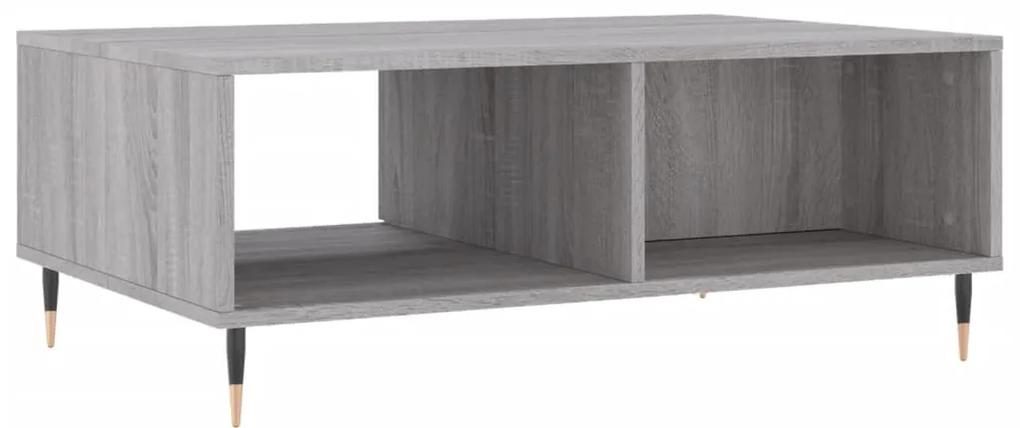Tavolino da Salotto Grigio Sonoma 90x60x35 cm Legno Multistrato