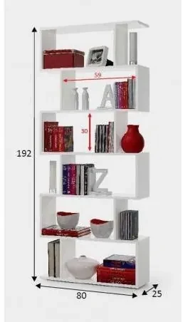 Dmora - Libreria Stratonice, Scaffale da ufficio, Mobile portalibri
