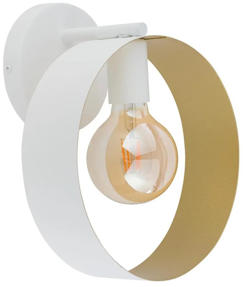 Applique HAPPY 1xE27/60W/230V bianco/oro