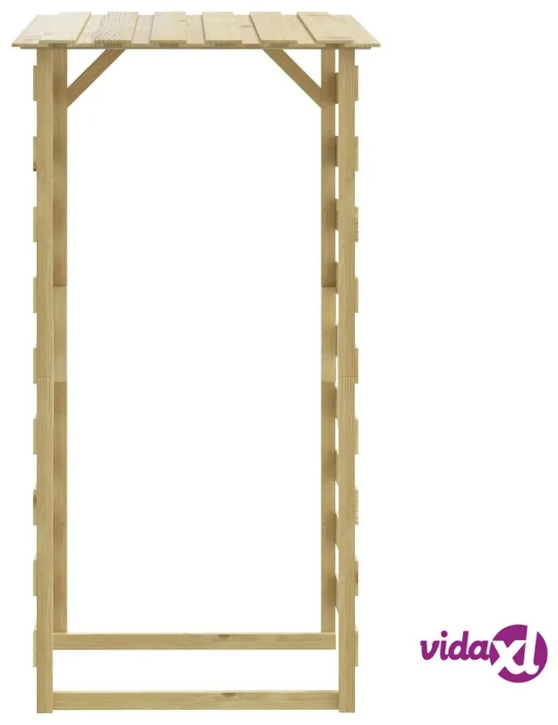 vidaXL Pergola con Tetto 100x90x200 cm in Legno di Pino Impregnato