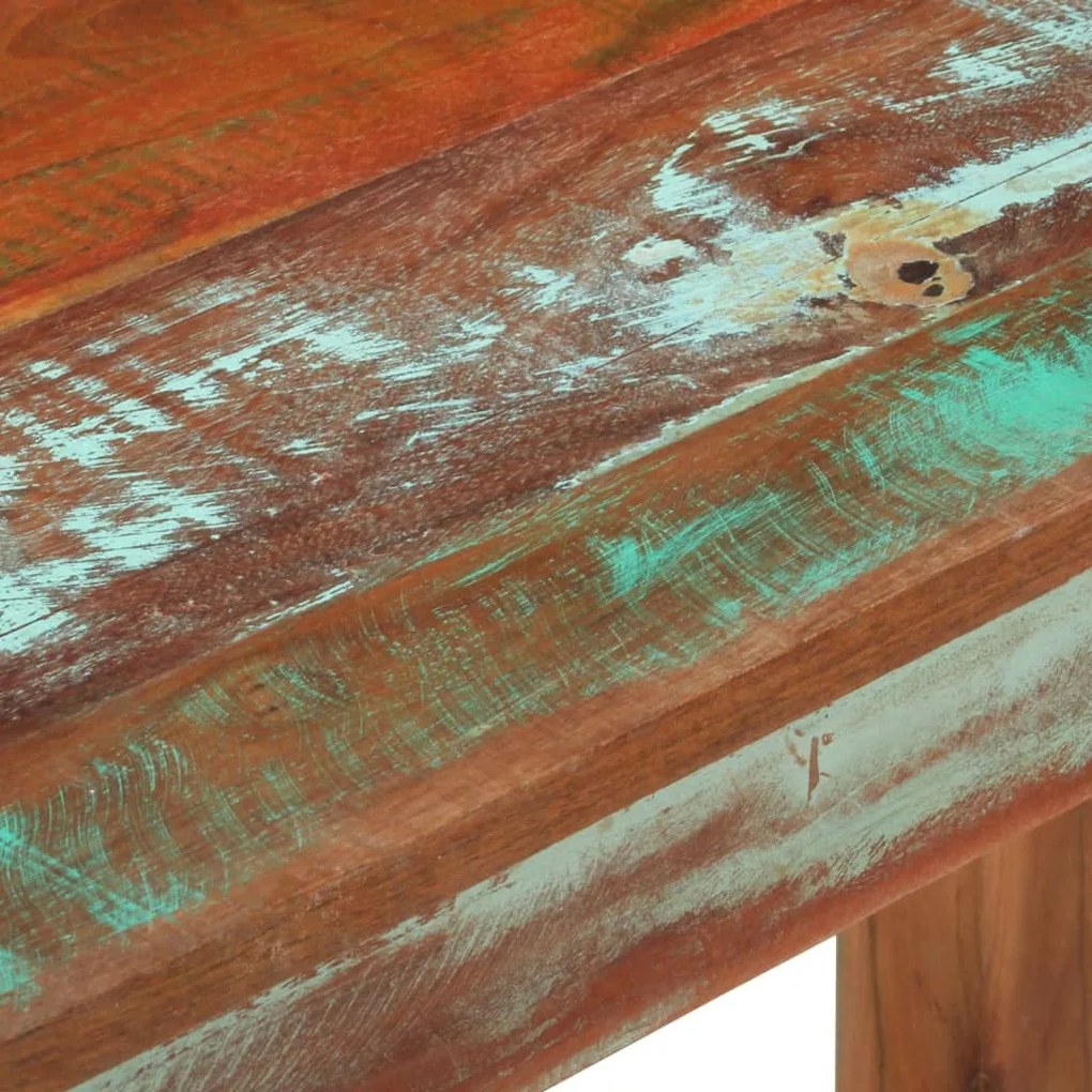 Tavolo consolle 110x35x76 cm in legno massello di recupero