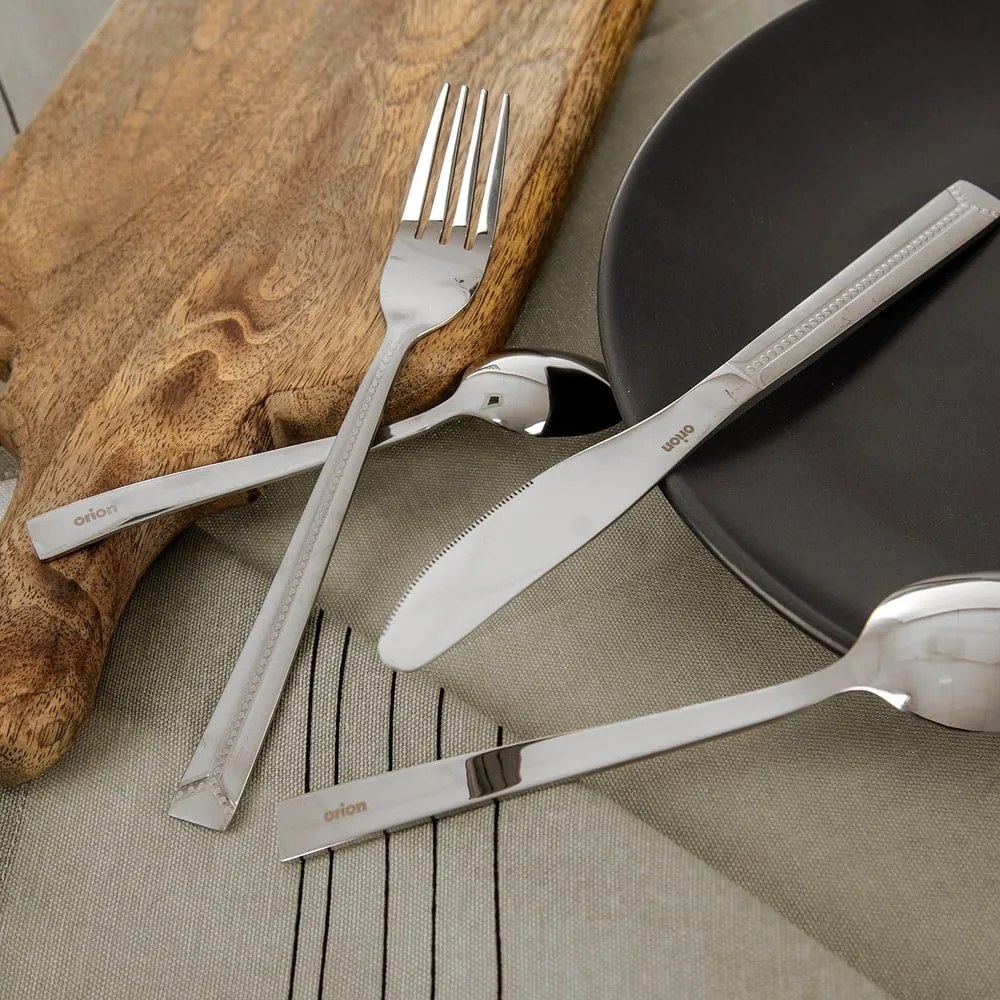 Posate argentate in acciaio inox 24 pz Bright – Orion