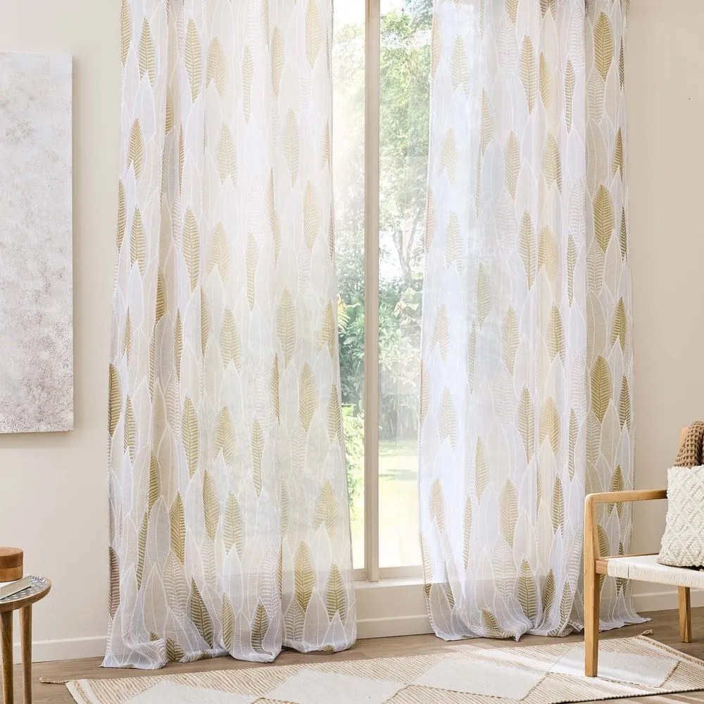 Tenda sottile beige in voile 140x240 cm Kim – douceur d'intérieur