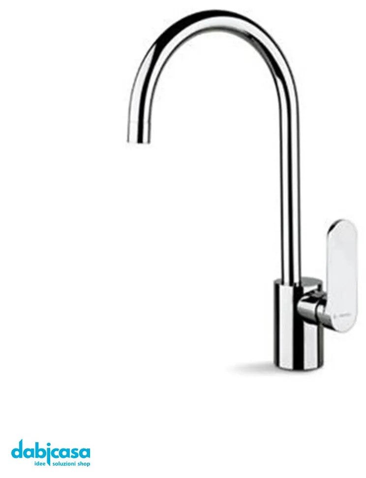 NewForm "X-Light" Miscelatore Lavello Cucina C/Canna Girevole Cromo Lucido