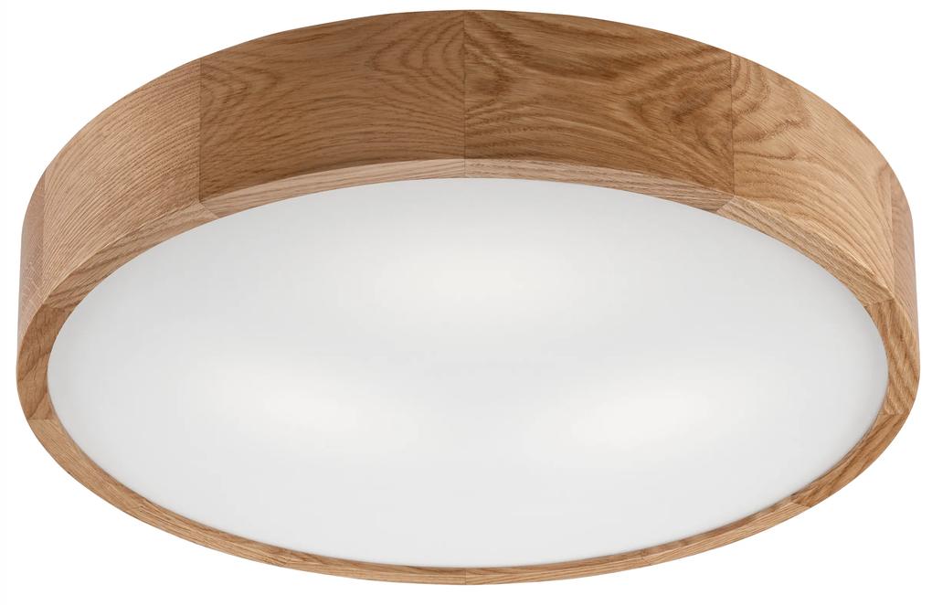 Lamkur  Evelin  4-light ceiling lamp in natural oak wood