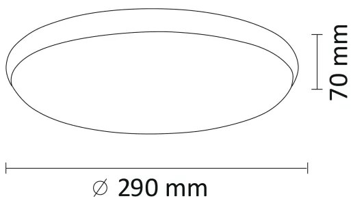 Plafoniera LED KERN LED/15W/230V d. 29 cm