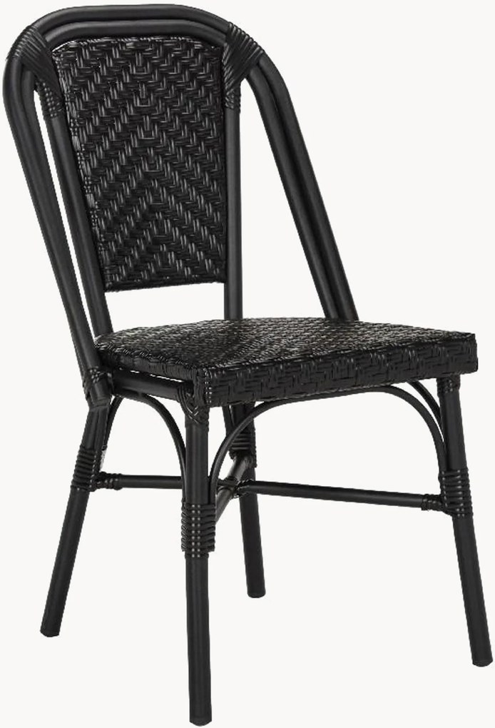 Set di 2 sedie da pranzo impilabili per esterno Daria