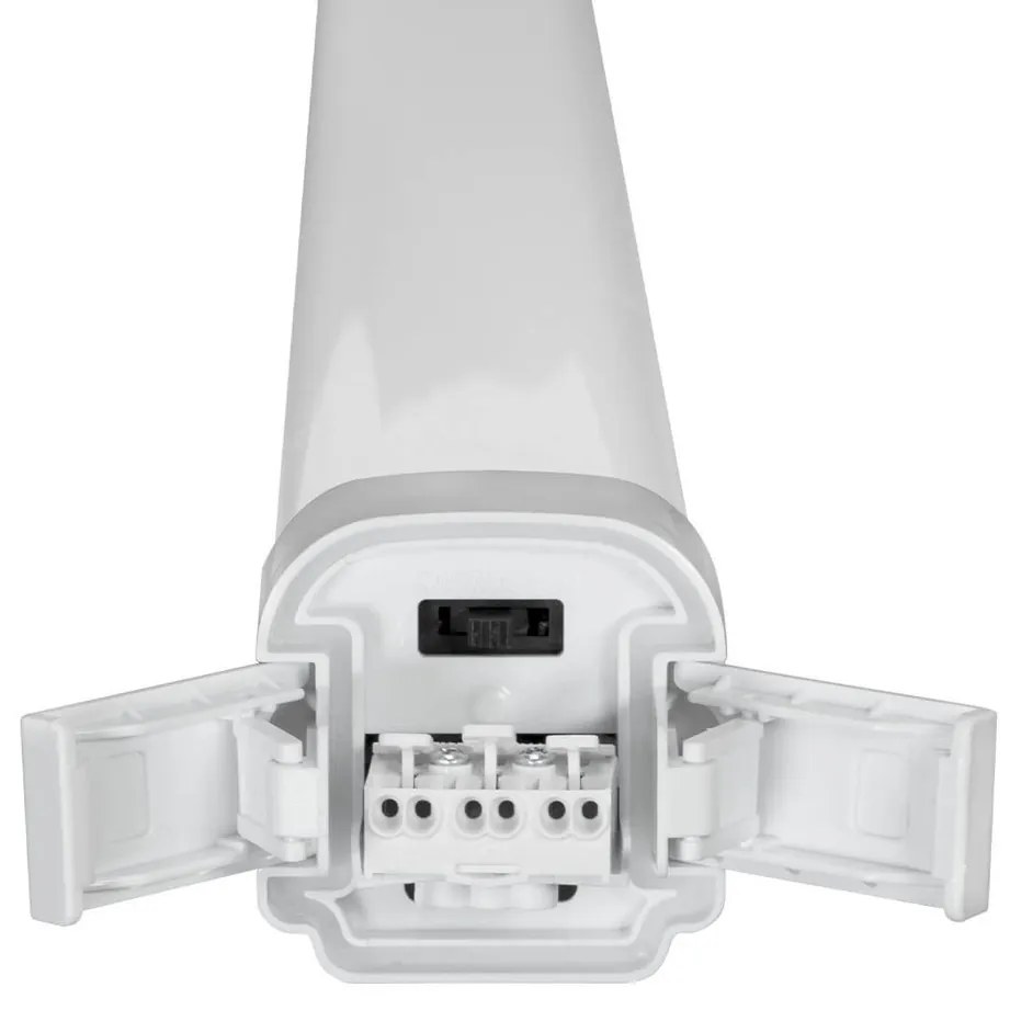 Plafoniera LED Stagna 150cm 48W 120lm/w IK08 IP66 CCT Colore Bianco Variabile CCT