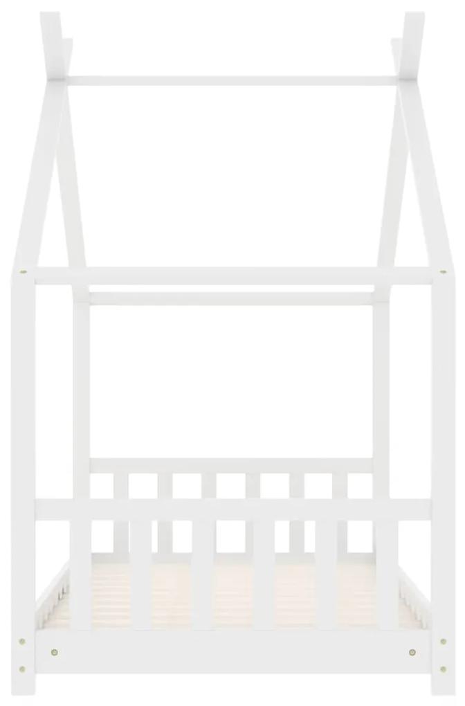 Giroletto per bambini bianco in massello di pino 70x140 cm
