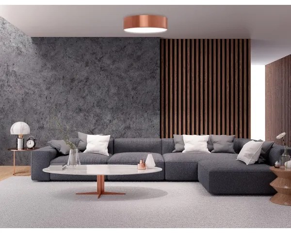 Plafoniera da soffitto con sensore CLEO, 2xE27/24W/230V, Ø 30 cm, finitura rame