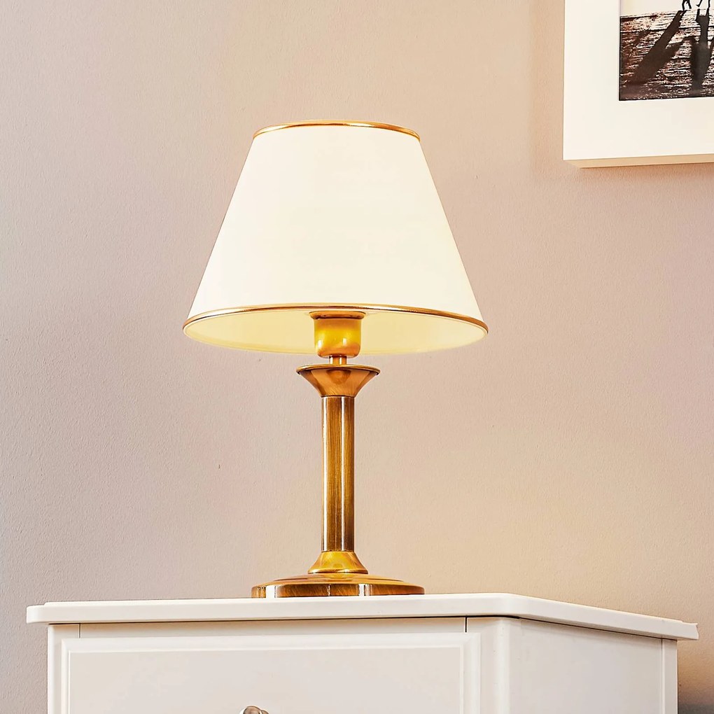 Lampada da tavolo Birmingham Jupiter, Bronzo / Ottone antico, Soggiorno / Sala da pranzo, Plastica, Antico, Lampada da tavolo