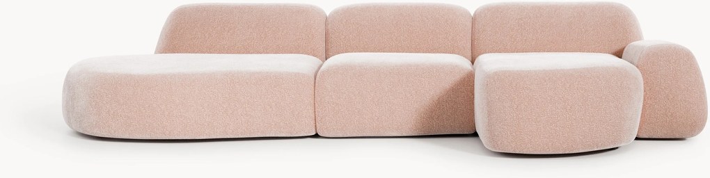Divano angolare componibile 4 posti con chaise longue Wolke