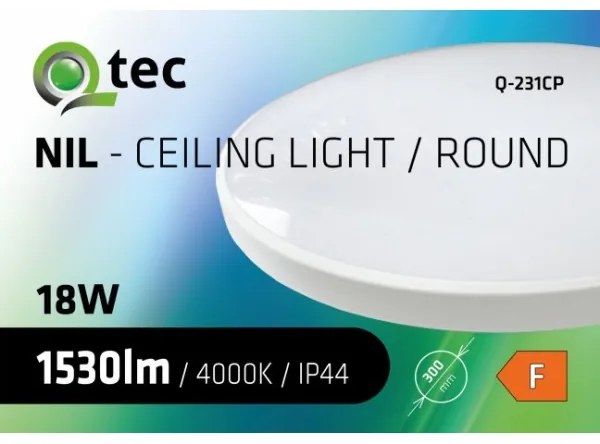 Plafoniera LED da bagno CIRCLE LED/18W/230V 4000K diametro 30 cm IP44 bianco