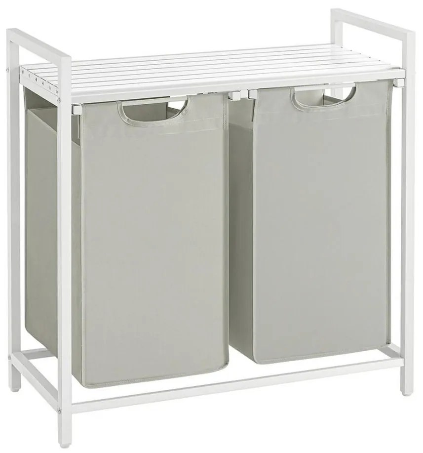 Cesto per la biancheria REX bianco