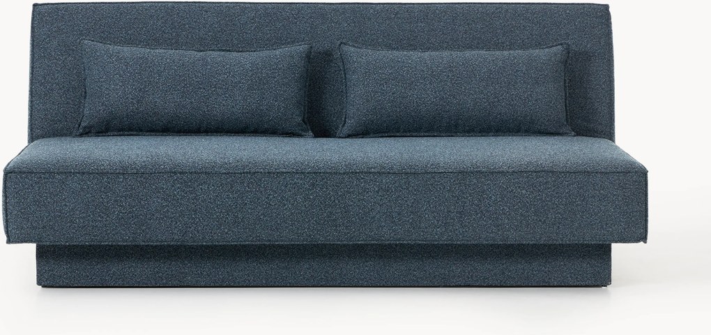 Divano letto 3 posti in bouclé con contenitore David