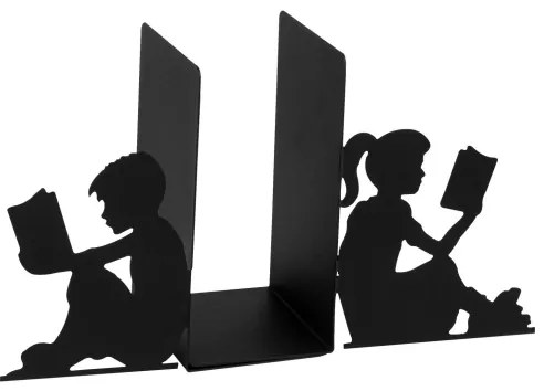 Fermalibri 22x40,5 cm nero