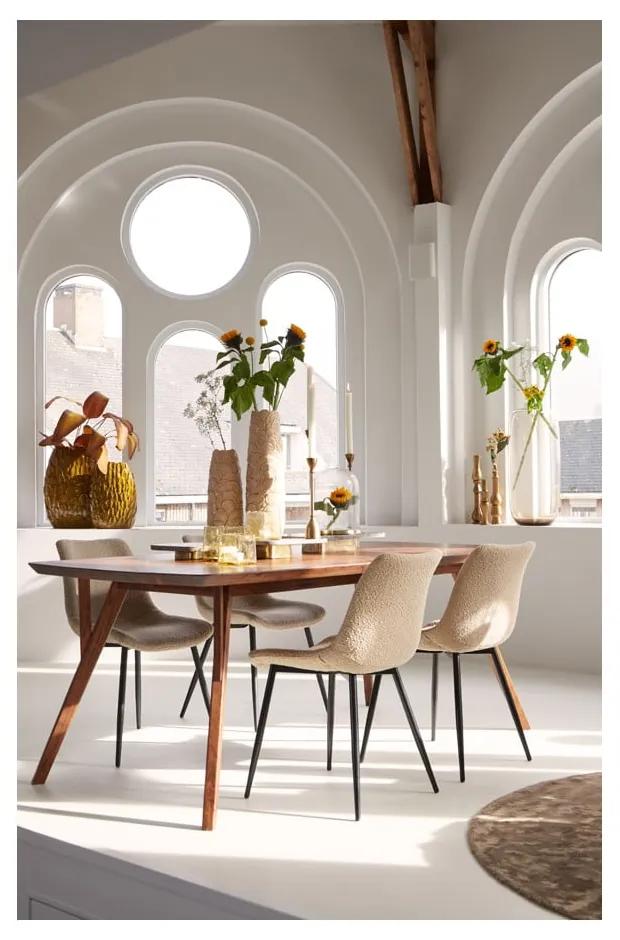 Tavolo da pranzo marrone con piano in acacia 100x220 cm Quenza - Light &amp; Living