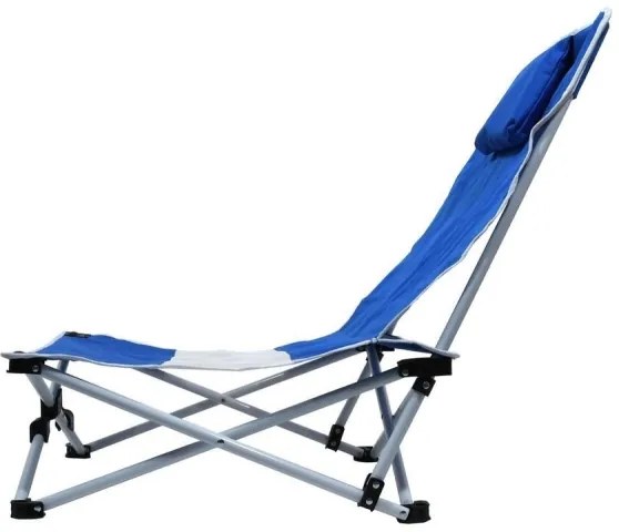 Lettino da giardino blu