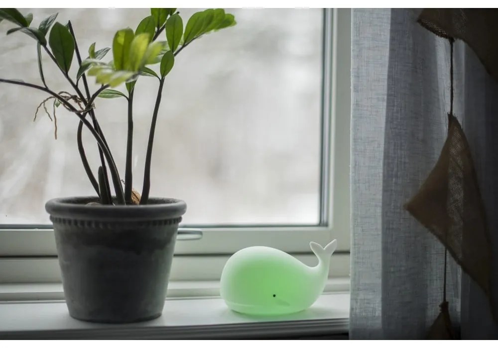 Luce notturna bianca a LED per bambini Whale – Star Trading