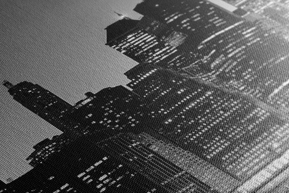 Stampa su tela – Centro di New York in bianco e nero