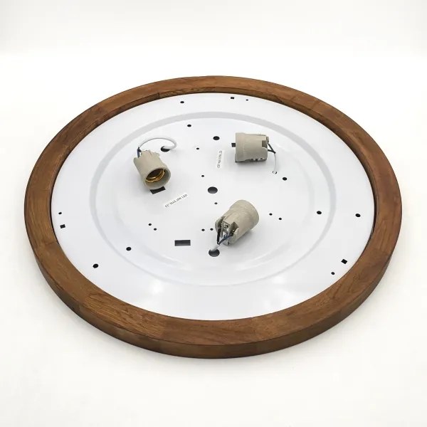 Brilagi - LED Plafoniera BELLADONNA 3xE27/15W/230V diametro 50 cm bianco/quercia ciliegio