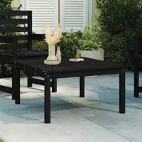 Tavolo da Giardino Nero 82,5x82,5x45 cm Legno Massello di Pinocod mxl 81994